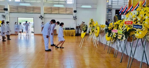 พิธีวางพวงมาลาเนื่องในวันนวมินทรมหาราช