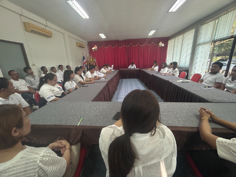 ประชุมพนักงานเพื่อมอบนโยบายการปฏิบัติงานตามการประเมินคุณธรรมและความโปร่งใสในการดำเนินงานของหน่วยงานภาครัฐ